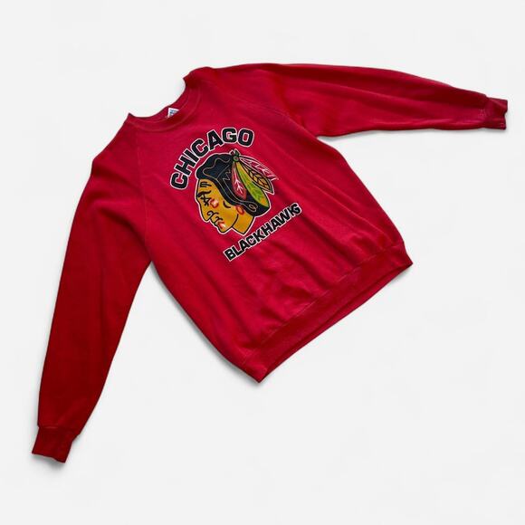 Vintage chicago blackhawks red crewneck - Picture 1 of 5